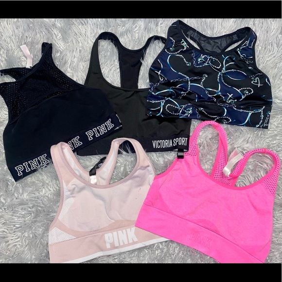 Bundle 5 VS and PiNk Sports Bras sizes XS AND SMALL - Picture 2 of 3